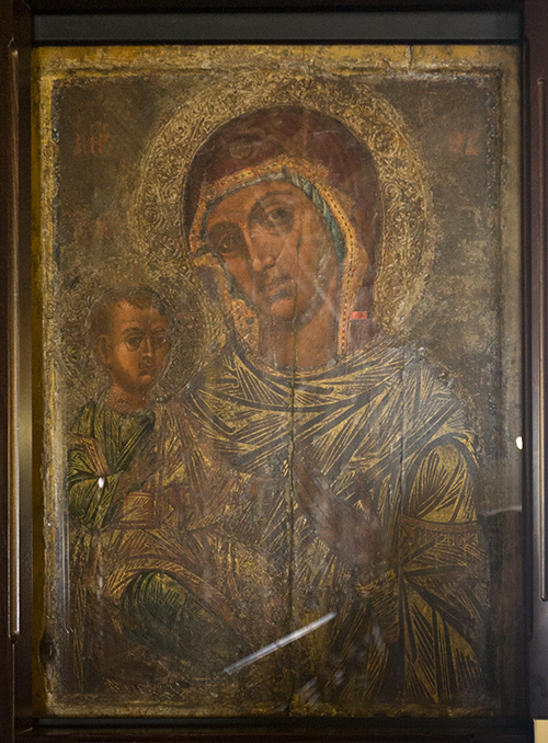 Икона 12 века из церкви Хрисопантанассы в Палехори, Кипр
