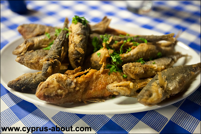 Жареная рыба. Кипрская кухня