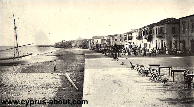 1922 г. Пальмовая аллея  в Ларнаке. Кипр.