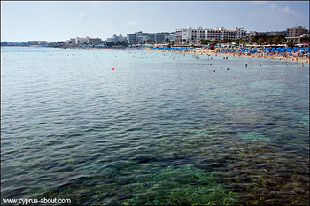 Пляжи Кипра. Протарас. Вид с пирса